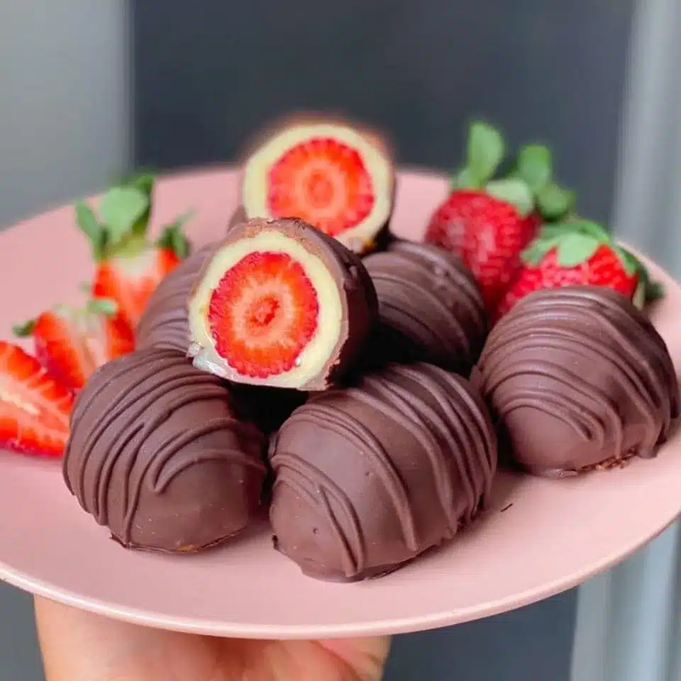 Morango do Amor com Brigadeiro